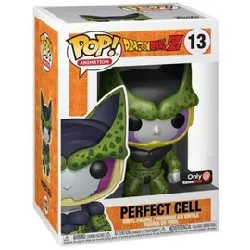 figurine funko! pop - dragon ball n°13 - cell forme parfaite - métallique (44042)