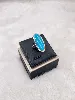 bague turquoise ovale argent 925 millième (22 ct) 4,44g