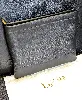 christian dior pochette stripe pouch en cuir noir