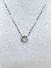 collier avec pendentif motif fleur oxydée argent 925 millième (22 ct) 1,45g