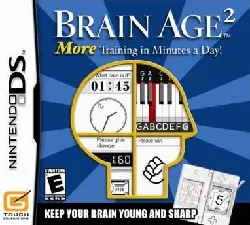 jeu ds brain age 2 - version us - programme d'entraînement cérébral du dr kawashima : quel âge a votre cerveau ? nintendo ds