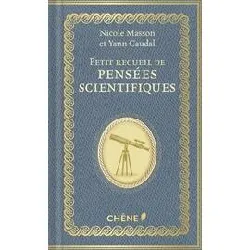 livre petit recueil de pensées de scientifiques