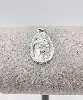 pendentif argent ovral vierge argent 800 millième (19 ct) 3,09g