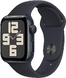 apple watch se (gps) - 2e génération - 40 mm - aluminium minuit - montre intelligente avec bracelet sport - fluoroélastomère - min