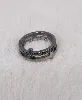 bague double anneau croix t59