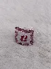 bague en brickstitch carrée multicolores t53