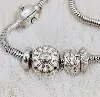 bracelet argent christina + 4 charms argent 925 millième (22 ct) 16,48g