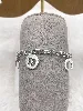 bracelet orné de 5 breloques larges argent 925 millième (22 ct) 10,35g