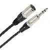 câble xlr mâle 3b - jack mâle stéréo 3m easy