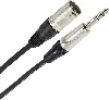 câble xlr mâle 3b - jack mâle stéréo 3m easy