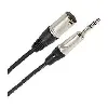 câble xlr mâle 3b - jack mâle stéréo 3m easy