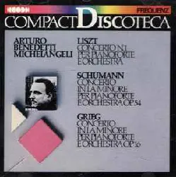 cd arturo benedetti michelangeli - frequenz compact discoteca liszt schumann grieg (1988)