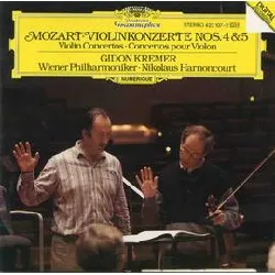 cd wolfgang amadeus mozart - violinkonzerte nos. 4 & 5 (1988)