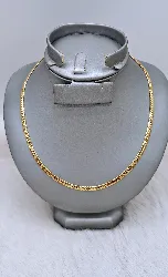 collier maille anglaise or 750 millième (18 ct) 8,24g