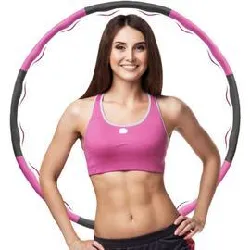 deuser hula hoop , serceau de fitness pour perte de poids et massage, 6 sections amovibles, convient pour adultes et enfants, 90 c