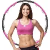 deuser hula hoop , serceau de fitness pour perte de poids et massage, 6 sections amovibles, convient pour adultes et enfants, 90 c