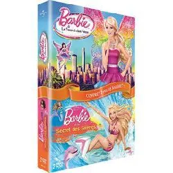 dvd barbie et le secret des fées - barbie et le secret des sirènes - coffret