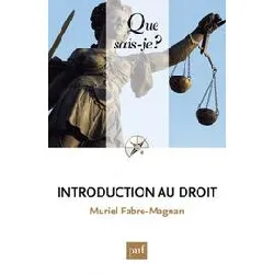 livre introduction au droit