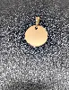 pendentif or plaque ronde or 750 millième (18 ct) 1,18g