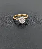 bague en or oxyde forme coeur or 750 millième (18 ct) 2,49g