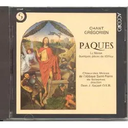 cd chœur des moines de l'abbaye saint - pierre de solesmes - chant grégorien - pâques (la messe, quelques pièces de l'office) (198