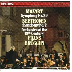 cd frans brüggen - mozart symphony no. 39 / beethoven symphony no. 2 (1989)