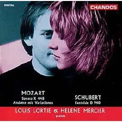 cd louis lortie - mozart: two piano sonata k448 & k501 / schubert: fantaisie in f major op.103, d940 (1993)