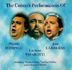 cd the three tenors - the concert perforamances of plácido domingo, luciano pavarotti, josé carreras (1995)