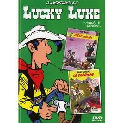 dvd 2 aventures de lucky luke : jesse james + la caravane