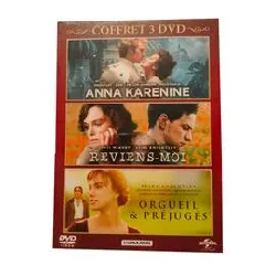 dvd anna karenine - orgueil et préjugés - reviens - moi coffret 3 edition spéciale fnac