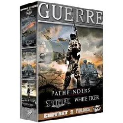 dvd guerre - coffret 3 films : pathfinders - vers la victoire + spitfire + white tiger - pack