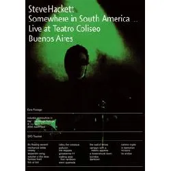 dvd steve hackett - somewhere in south america