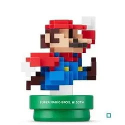 figurine amiibo mario pixel bleu