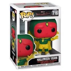 figurine funko! pop - wandavision [marvel] n°716 - halloween vision (52045)