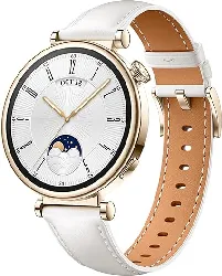 huawei watch gt4 41mm classic bracelet cuir blanc