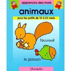 livre animaux pour les petits de 18 à 24 mois