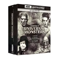 livre coffret universal monsters : la momie + la fiancée de frankenstein + le fantôme de l'opéra + l'étrange créature du lac noir 
