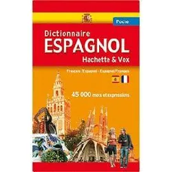 livre dictionnaire poche hachette vox - bilingue espagnol