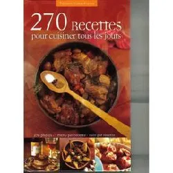 livre exclusif 270 recettes pour cuisiner ts les jours