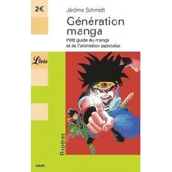livre generation manga