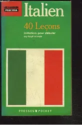 livre italien pr.tous 40 lecons