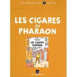 livre les archives de tintin - les cigares du pharaon