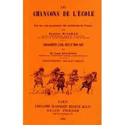 livre les chansons de l'école