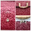 portefeuille cartier vintage en cuir grainé couleur bordeaux