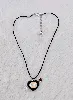 swarovski collier à cordon avec pendentif coeur elvis valentine pavé de cristaux