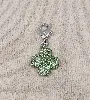 swarovski pendentif / charm lucky trèfle à 4 feuiles pavé de cristaux