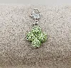 swarovski pendentif / charm lucky trèfle à 4 feuiles pavé de cristaux