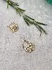 2665300 petites boucles d'oreilles créoles à motifs ajourés