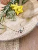 97393418 bracelet plaqué or 4 pierres verte bleue et roses