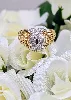 bague en 2 ors motif noeud serti de petits diamants or 750 millième (18 ct) 5,38g